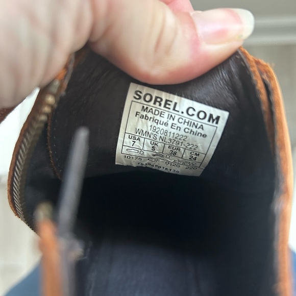 Sorel Wedges Sz 7 Camel Brown - Picture 4 of 6